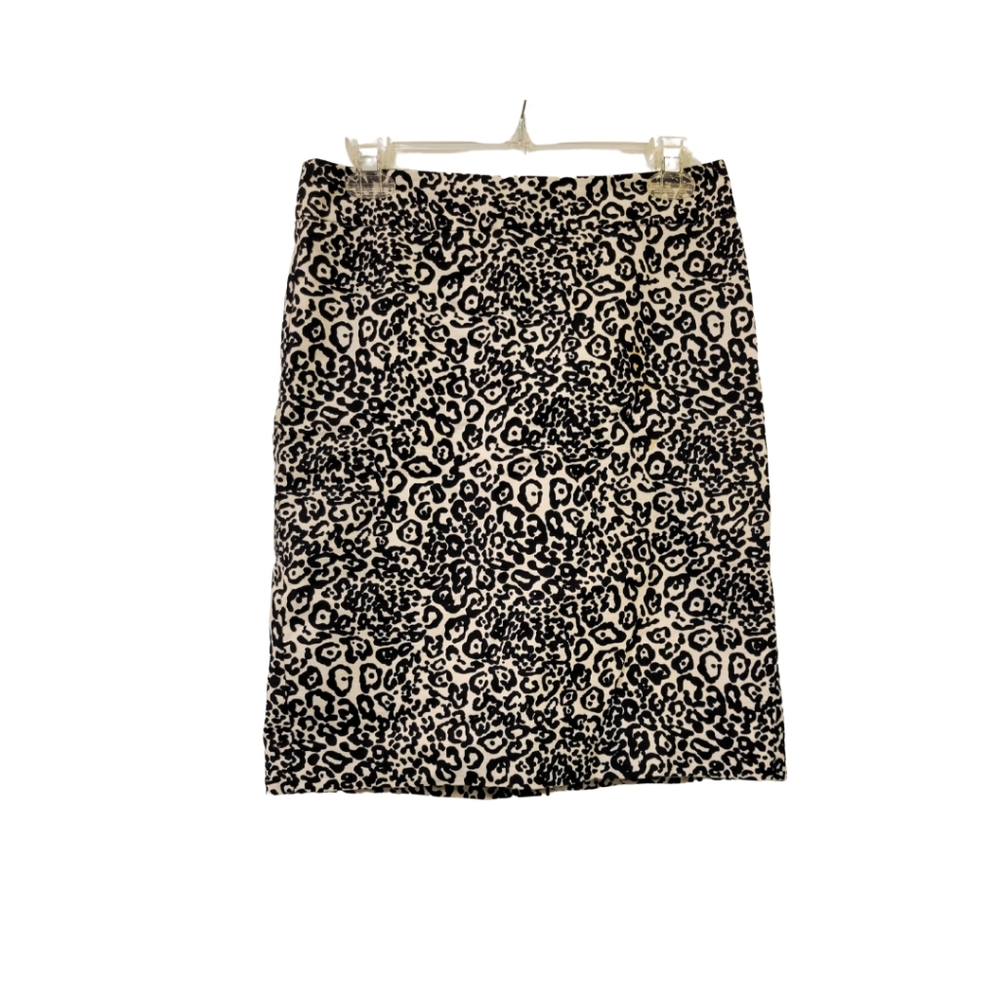 Ann Taylor Animal Print Skirt Sz 2
